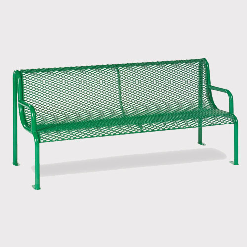 Outdoor furniture street steel mesh bench