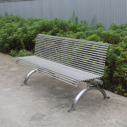 outdoor stainless steel garden bench