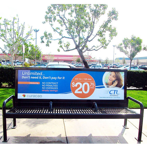 Street Furniture Advertising Bench Seat