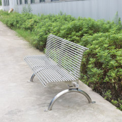 outdoor stainless steel garden bench