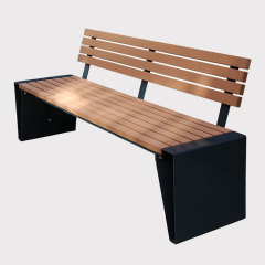 Leisure outdoor park wooden benches