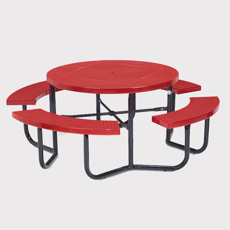 thermoplastic coating 46" outdoor picnic table with umbrella