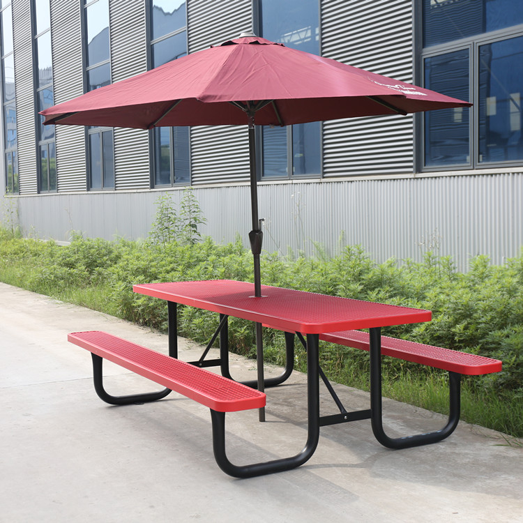 outdoor patio garden camping picnic table with umbrella