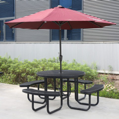 outdoor patio garden camping picnic table with umbrella