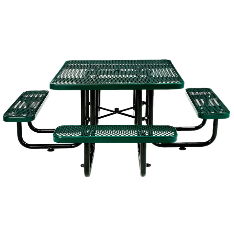 expanded steel restaurant commercial picnic table