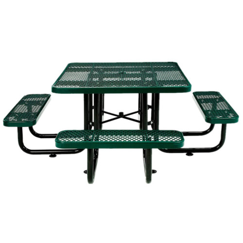 expanded steel restaurant commercial picnic table