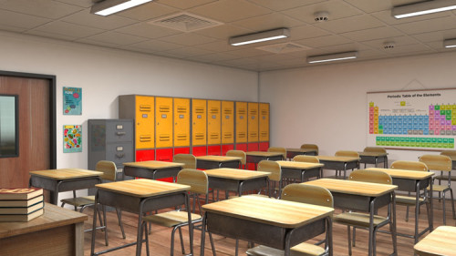 school student desk and chair