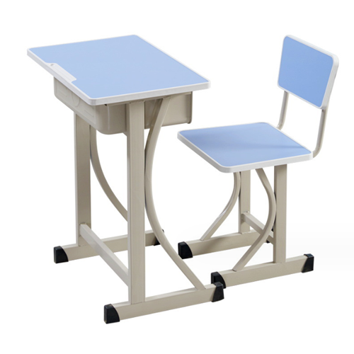 single seat student desk and chair