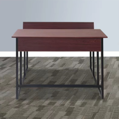 classroom double desk with bench