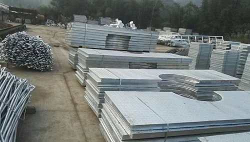 Power plant steel grating