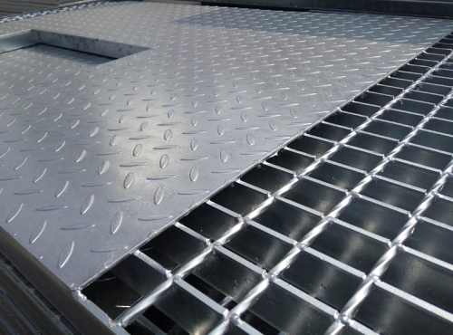 Composite steel grating