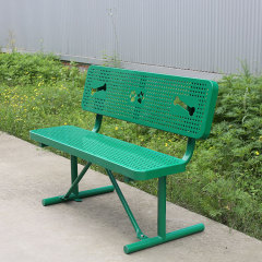 Outdoor park garden dog bench