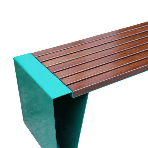 outdoor park long backless bench seat