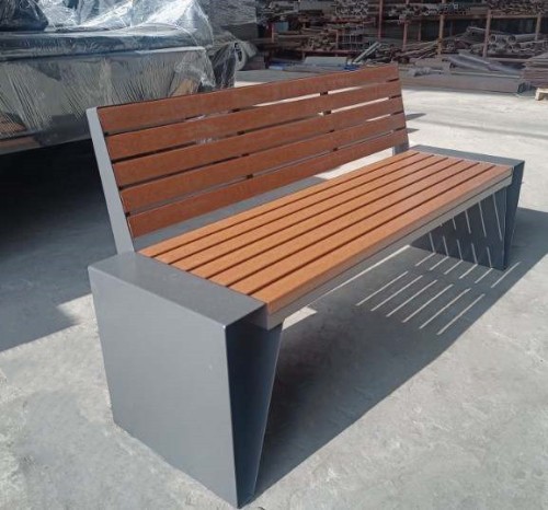 Outdoor Backrest WPC Bench