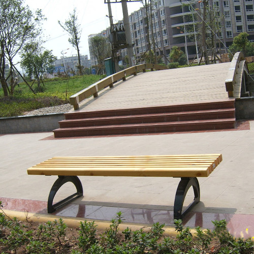 Outdoor wooden backless bench seats for sale