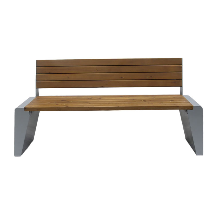 3 seater natural wood outdoor bench seat