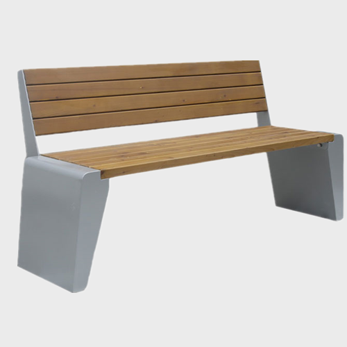 3 seater natural wood outdoor bench seat