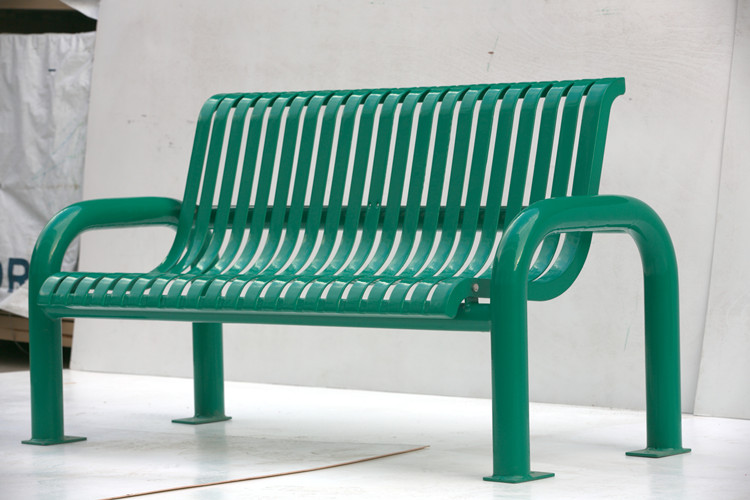 Strong outdoor garden galvanized steel bench