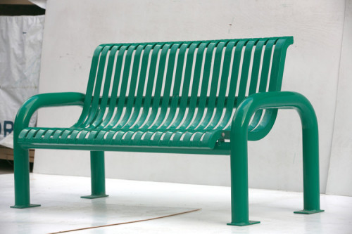 Strong outdoor garden galvanized steel bench