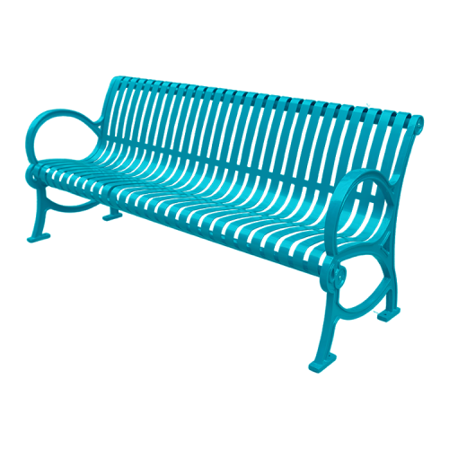 Outdoor patio furniture steel bench seating