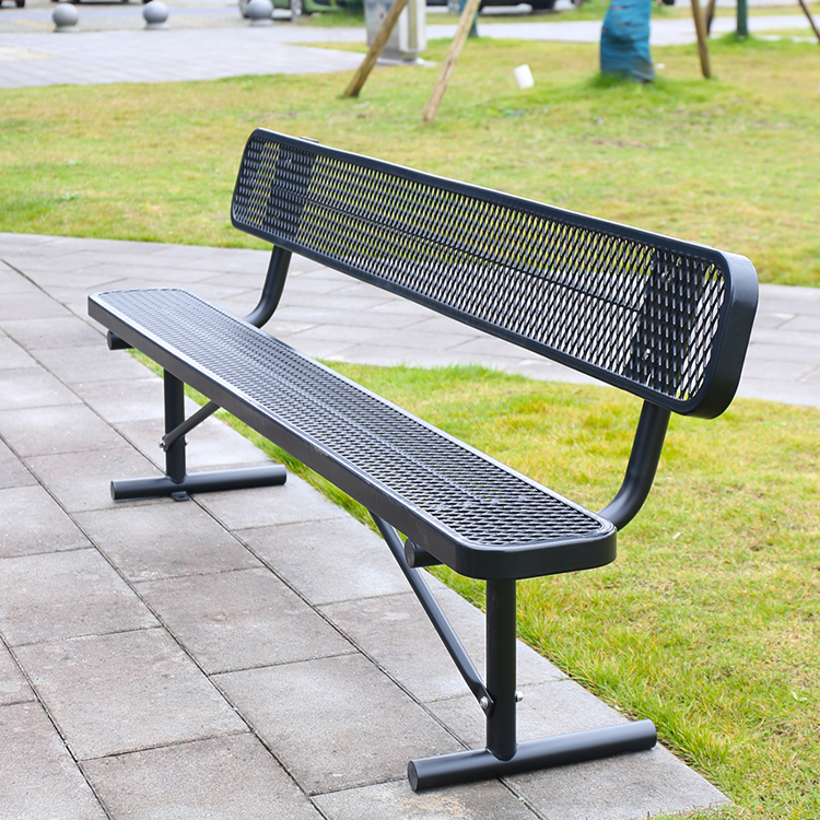 Custom 4ft 6ft 8ft outdoor expanded steel bench