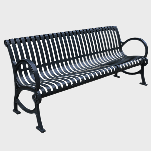 Outdoor patio furniture steel bench seating