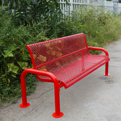 Outdoor steel patio garden bench for sale