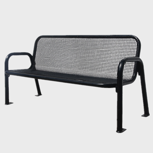 6 foot 8 foot outdoor patio metal mesh bench