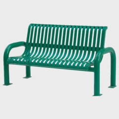 Strong outdoor garden galvanized steel bench