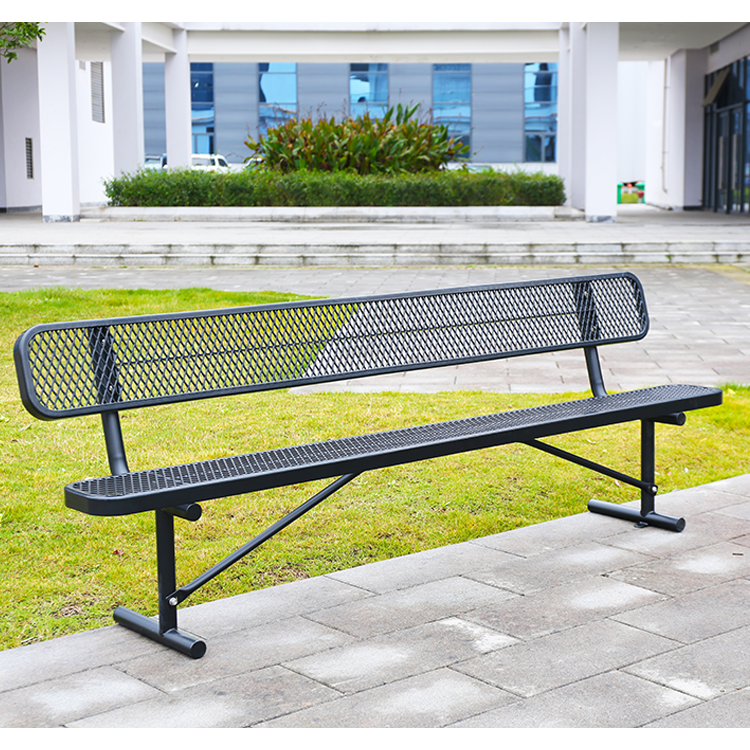 Custom 4ft 6ft 8ft outdoor expanded steel bench