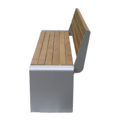 3 seater natural wood outdoor bench seat