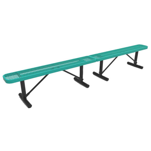 Outdoor park metal backyard bench no back