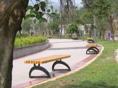 Outdoor wooden backless bench seats for sale