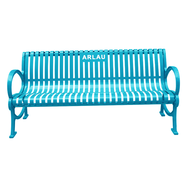 Outdoor patio furniture steel bench seating