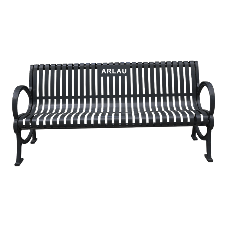 Outdoor patio furniture steel bench seating