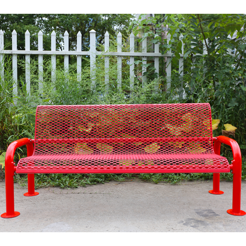 Outdoor steel patio garden bench for sale