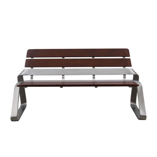 Cheap outside garden steel wood bench seat