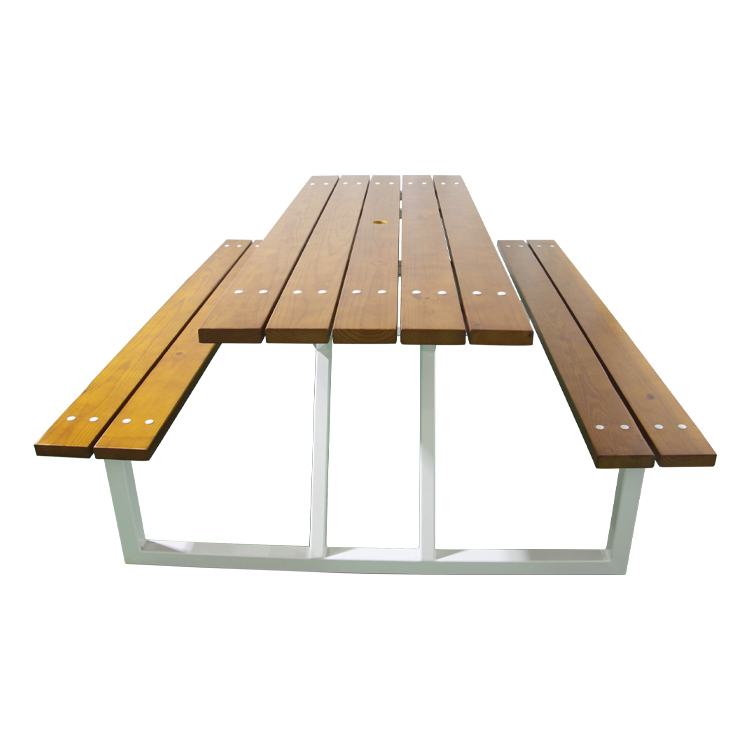 Outdoor wood picnic table and benches for sale