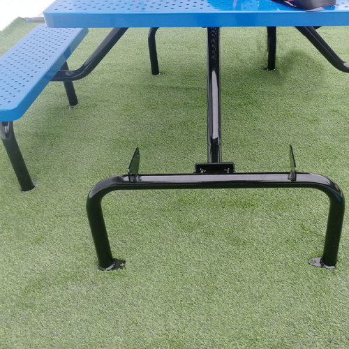 Outdoor patio metal dining picnic table bench