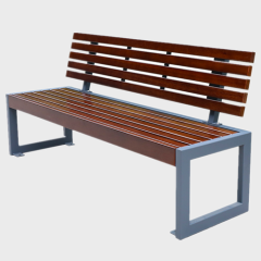 All weather outdoor composite wood bench
