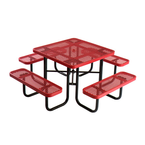 Restaurant square picnic table and chair