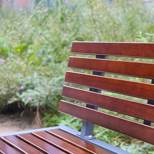 All weather outdoor composite wood bench