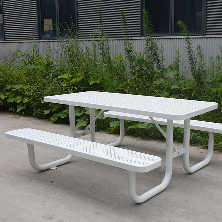 Outdoor furniture picnic table with bench