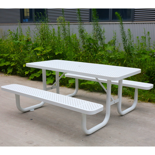 Outdoor furniture picnic table with bench