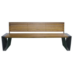 Custom 3 person outdoor wood bench seating