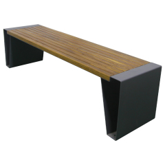 Custom 3 person outdoor wood bench seating