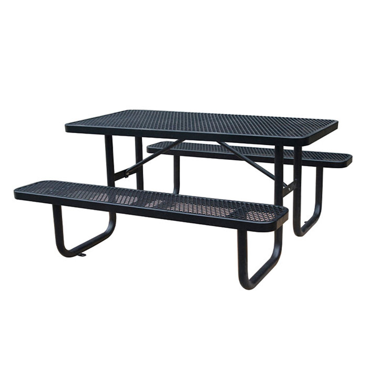 6 ft 8 ft commercial expanded metal picnic tables