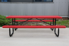 Outdoor thermoplastic coated picnic table