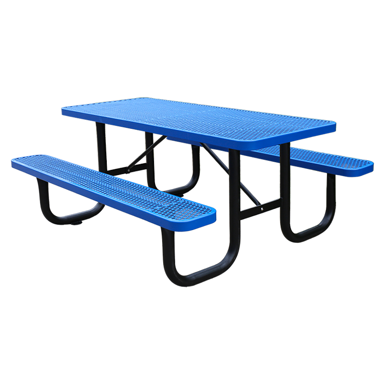 Restaurant outdoor thermoplastic coated picnic table