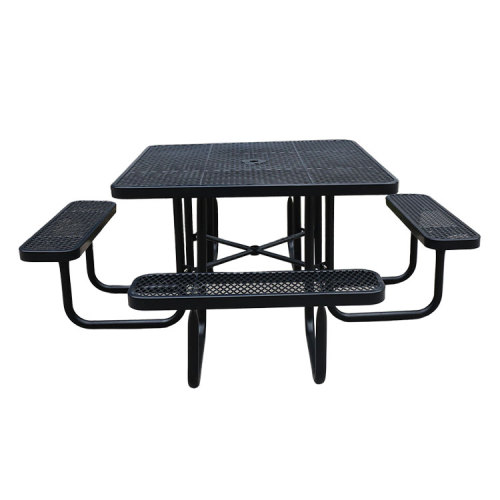 Commercial large square picnic outdoor table